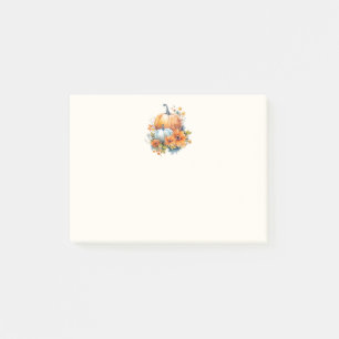 Post-it® Citrouilles d'automne avec Fleurs et Foliage