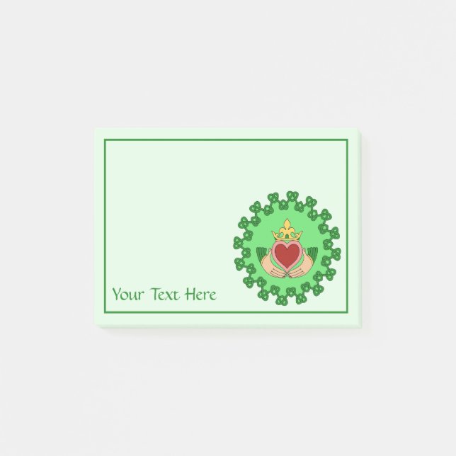 Post-it® Claddagh et Green Knotwork (Devant)
