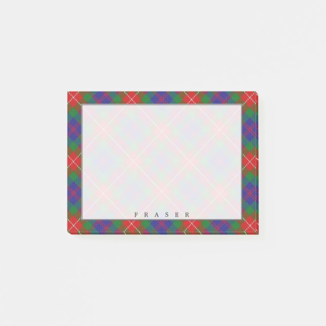Post-it® Clan écossais de régal Fraser de Lovat Tartan (Devant)