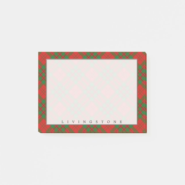 Post-it® Clan écossais Regal Livingstone Tartan (Devant)