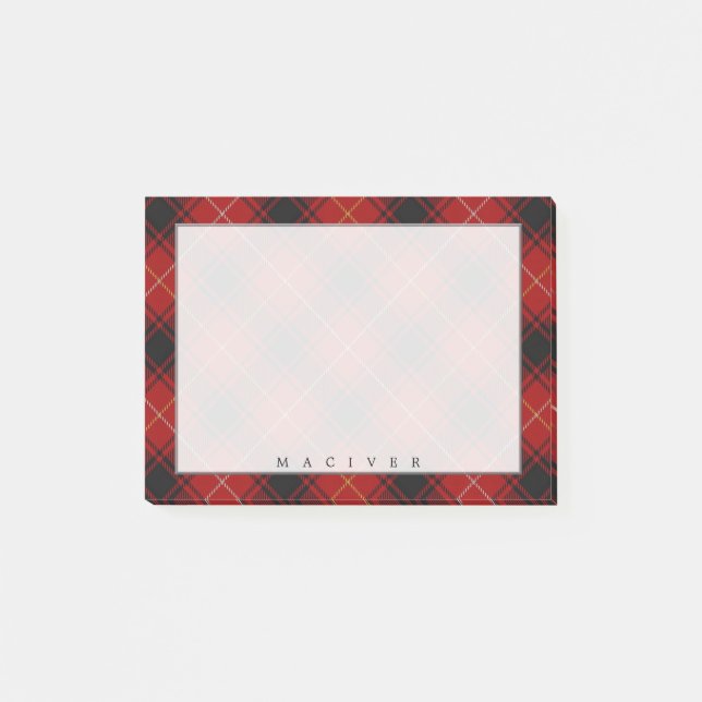 Post-it® Clan écossais Regal MacIver Tartan (Devant)