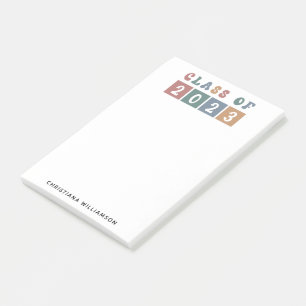 Post-it® Classe Retro Personnalisée de 2023 Graduation Cute