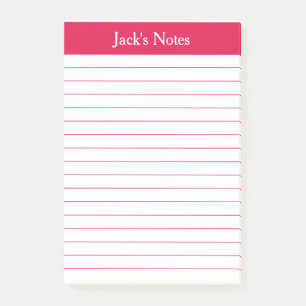 Post-it® Classic Cherry Red Linked Personnalisé
