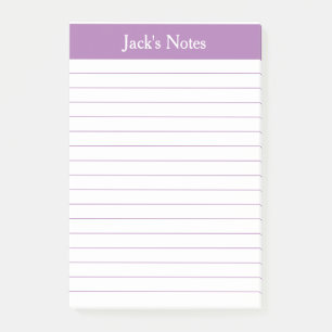 Post-it® Classic Lavender Linked Personnalisé