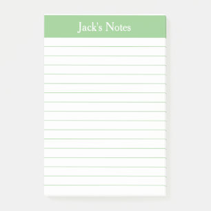 Post-it® Classic Sage Green Linked Personnalisé