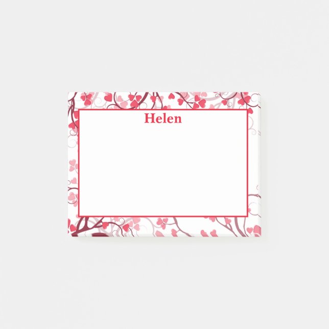 Post-it® Classique Coeurs rouges mignons