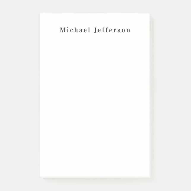 Post-it® Classique créative tendance noir & blanc minimalis (Devant)