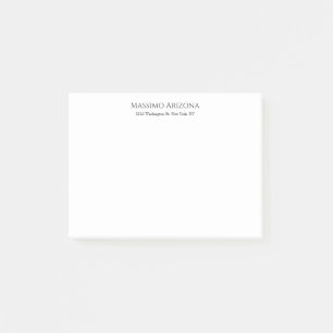 Post-it® Classique Élégant Simple Noir & Blanc Minimaliste