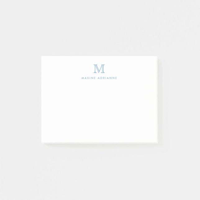 Post-it® Classique Moderne Simple Dusty Bleu simple (Devant)