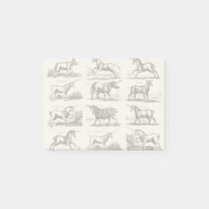 Post-it® Classique Unicorne Antique Mythique Magie Créature