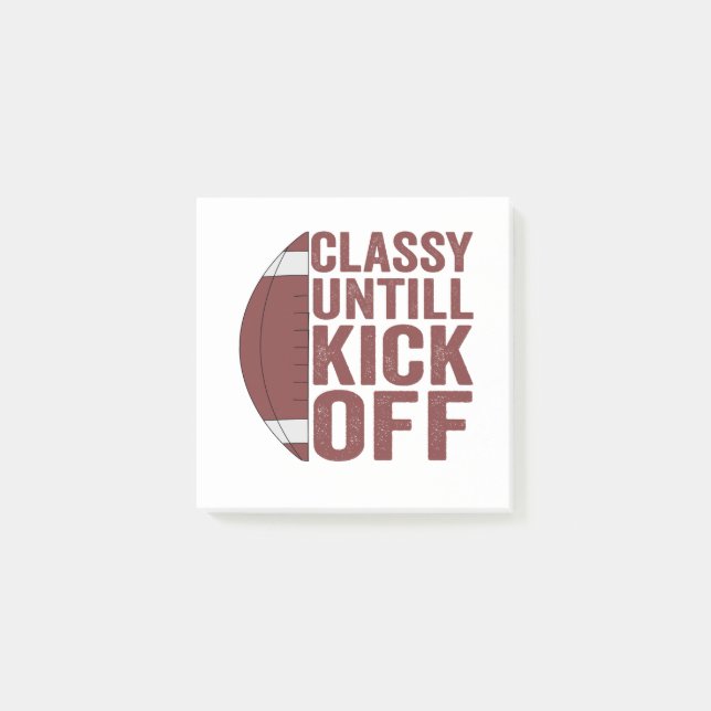 Post-it® Classy jusqu'au lancement de Funny Imaginaire Foot (Devant)