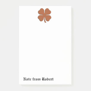 Post-it® Classy rétro shamrock irlandais chanceux