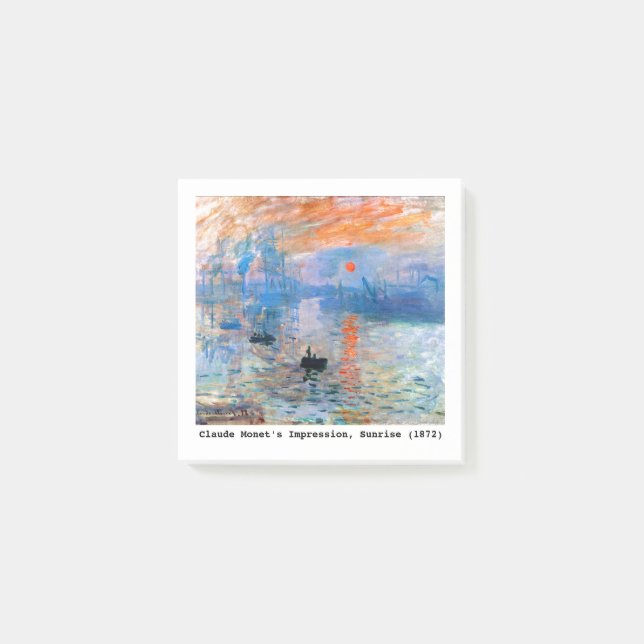 Post-it® Claude Monet Impression, Sunrise (1872) (Devant)