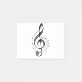 Post-it® Clave de Sol Pentagrama y Melodia