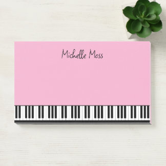 Post-it® Clavier de piano musical simple mignon rose