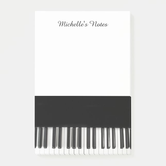 Post-it® Clés customisées personnalisées de piano (Devant)