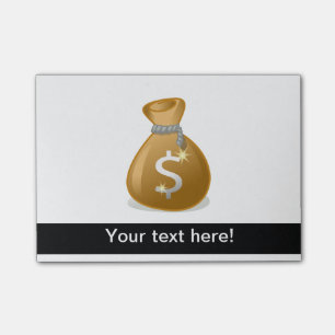 Post-it® Clipart de sac d'argent