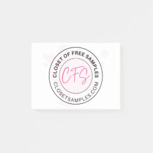 Post-it® Closet of Free Samples Logo 2021 Edition