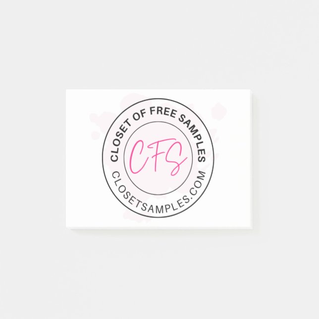 Post-it® Closet of Free Samples Logo 2021 Edition (Devant)
