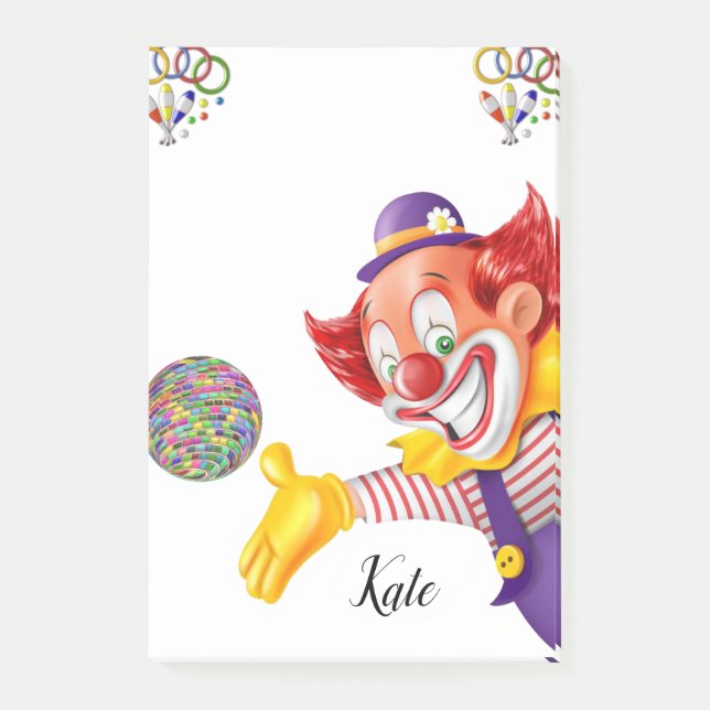 Post-it® Clowns Post-it Notes (Devant)