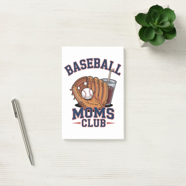 Post-it® Club des mamans de baseball Fête des mères (Bureau)