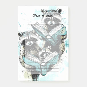 Post-it® Club vintage des Lecteurs Raccoon