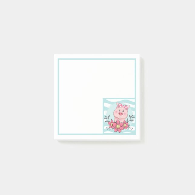 Post-it® Cochon mignon (Devant)