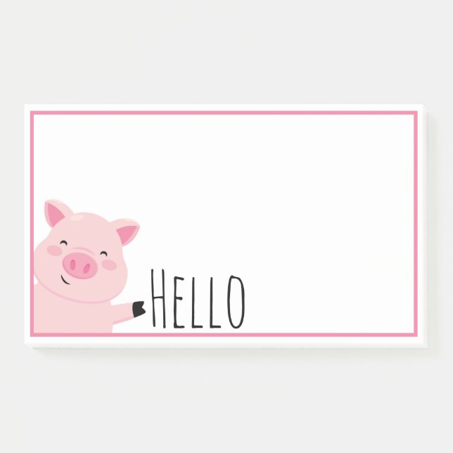 Post-it® Cochon mignon (Devant)