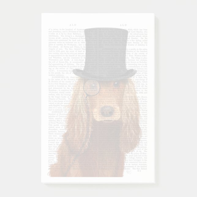 Post-it® Cocker Spaniel, Formal Hound et Casquette (Devant)