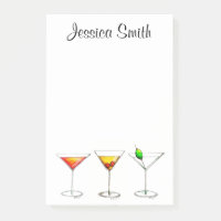 Cocktails de Martini Cosmo Manhattan personnalisés