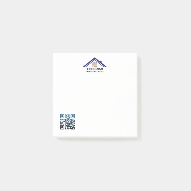 Post-it® Code QR du logo personnalisé (Devant)
