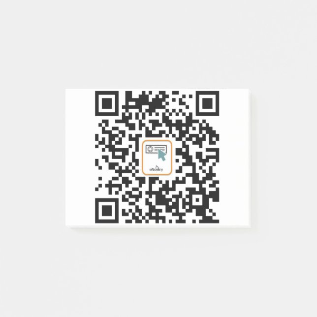 Post-it® Code qr du notaire (Devant)