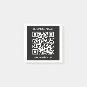 Post-it® Code QR modifiable (généré instantanément) Noir