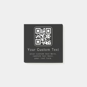 Post-it® Code QR personnalisable & modèle de texte modifiab