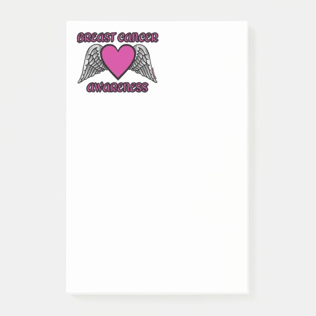 Post-it® Coeur/ailes...Cancer du sein (Devant)