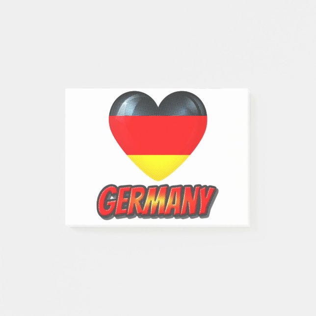 Post-it® Coeur Allemagne (Devant)