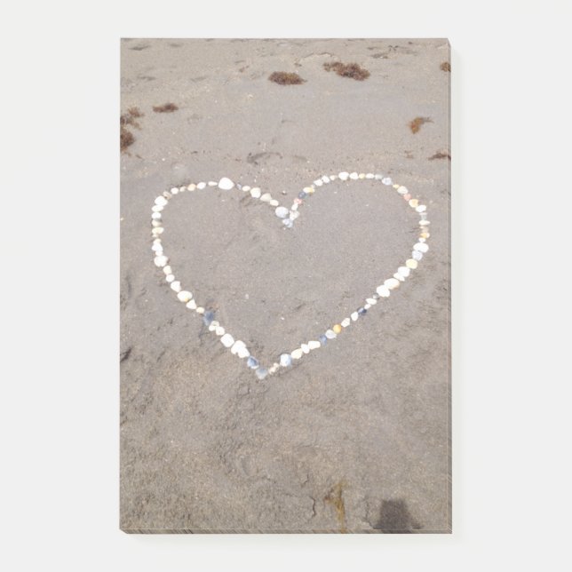 Post-it® Coeur Beach Shell (Devant)