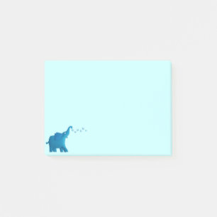 Post-it® coeur bleu d'éléphant