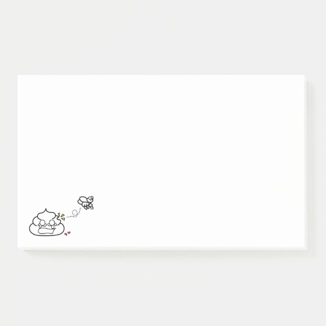 Post-it® Coeur brisé Poop - Brootsch le PooPoo (Devant)