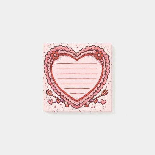 Post-it® Cœur d'amour (Devant)