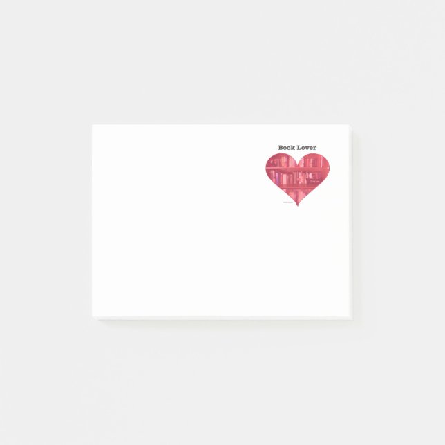 Post-it® Coeur d'amoureux des livres (Devant)