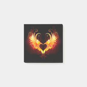 Post-it® Coeur de feu ange avec ailes