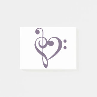 Post-it® Coeur de musique Coeur de basse basse aigu - Compo