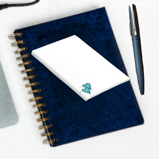 Post-it® Coeur et flèche turquoise (Check out these Turquoise Heart & Arrow Post It Notes, for penning notes to your loved ones!)