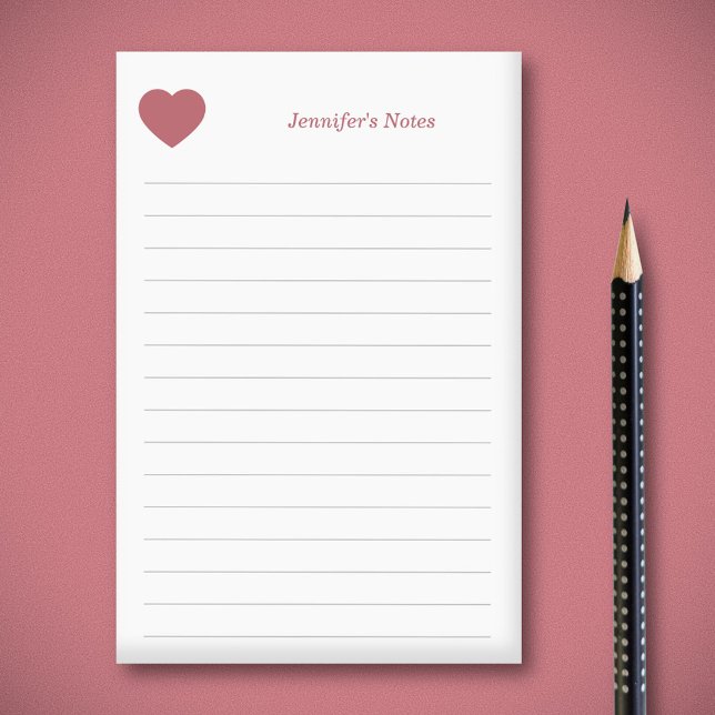 Post-it® Coeur et rouge (Heart and Red Post-it Notes)