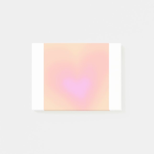 Post-it® Coeur mignon dégradé Post-It Notes (Devant)