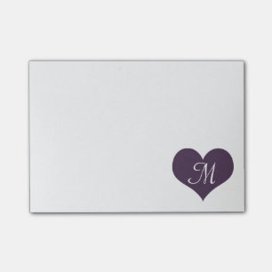 Post-it® Coeur pourpre