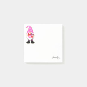 Post-it® Coeur rose AMOUR Valentine Gnome