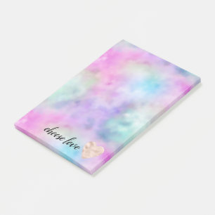 Post-it® Coeur roux d'Aqua rose de l'Unicorne