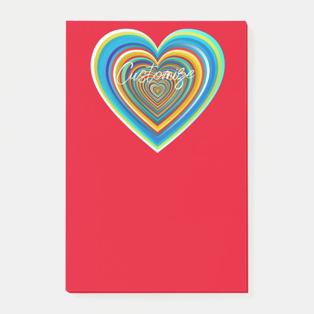 Post-it® Coeur valentin multicolore Thunder_Cove (Devant)